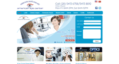 Desktop Screenshot of americaneyecenter.com